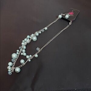 Paparazzi Silver Chain with Blue Beads